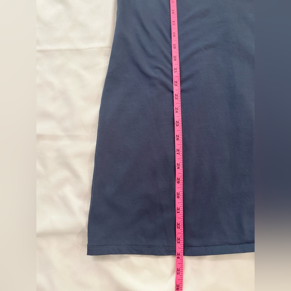 Athleta Essential Tee Dress, Granite Blue, Mini Dress, Size Small - Picture 6 of 10